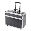 Pilotenkoffer Alu 48 x 38 x 23 cm (B x H x T) Zahlenkombinationsschloss Aluminium silber/carbon