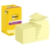 Post-it Haftnotiz Super Sticky Z-Notes 76 x 76 mm (B x H) gelb 90 Bl./Block 12 Block/Pack.