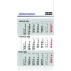 Soennecken Wandkalender 29,7 x 48,5 cm (B x H) 2025 schwarz/rot