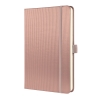 SIGEL Notizbuch Conceptum ca. DIN A5 kariert rose metallic 97 Bl.