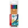 STABILO Fineliner point 88 0,4mm farbig sortiert 6 St./Pack.